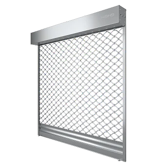 Grille métallique tubes ondulés
