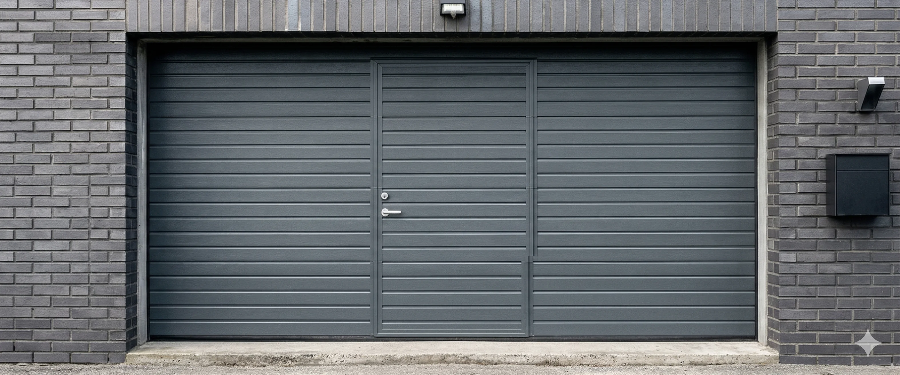 installation porte-sectionnelle-portillon-integre
